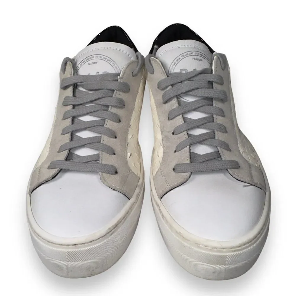 P448 Thea Overload Classic Casual Perf Sneakers White Women's 9.5-10‎